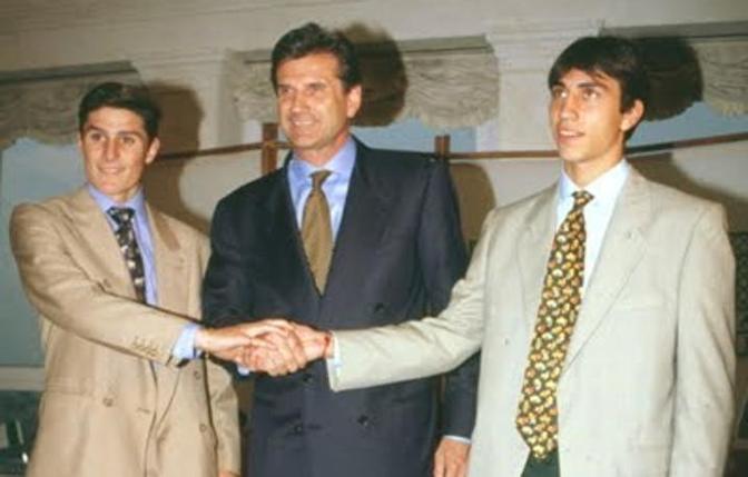  Ma Zanetti non fu l'unico neo acquisto del primo mercato dell'epoca Moratti: fu presentato insieme al connazionale Sebastin Rambert, alla Terrazza Martini, il 5 giugno 1995.  Per la cronaca Rambert, pagato 4,2 miliardi di lire, rest all'Inter 6 mesi prima di finire al Real Saragozza. Ansa 